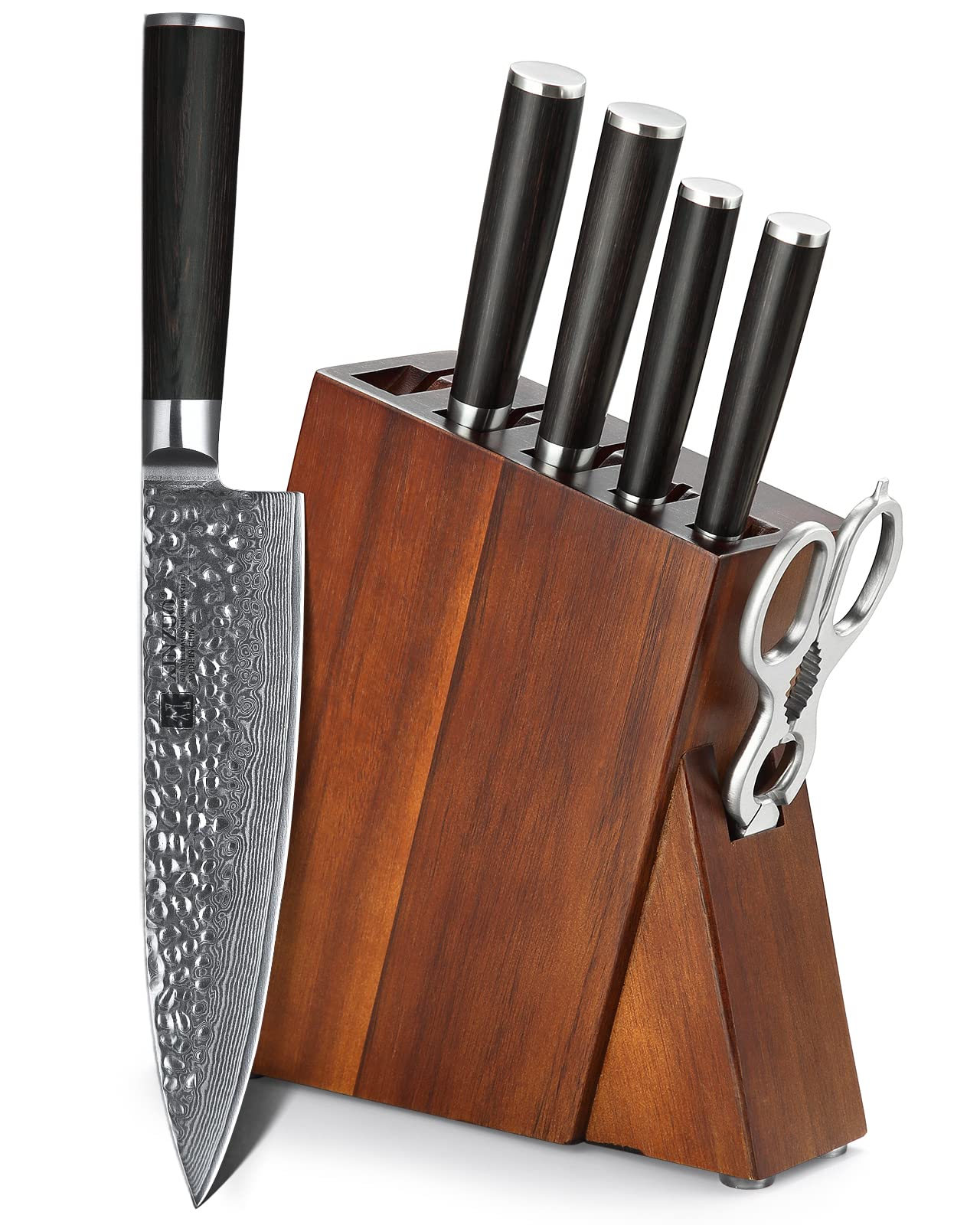 Amazon.com: XINZUO Damascus 7-Piece Kitchen Chef Knife Block Set